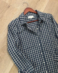 Trovata 100% Cotton India Navy Flannel Button Down Collared Shirt Jacket