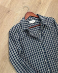Trovata 100% Cotton India Navy Flannel Button Down Collared Shirt Jacket
