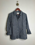 Trovata 100% Cotton India Navy Flannel Button Down Collared Shirt Jacket