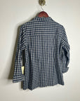 Trovata 100% Cotton India Navy Flannel Button Down Collared Shirt Jacket