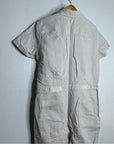 Outerknown Organic Cotton Linen Utility Straight Leg Jumpsuit in Natural