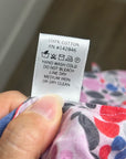 RHODE 100% Cotton Tiered Hilary Cotton Dot Multicolor Mini Skirt