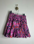 RHODE 100% Cotton Tiered Hilary Cotton Dot Multicolor Mini Skirt