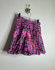 RHODE 100% Cotton Tiered Hilary Cotton Dot Multicolor Mini Skirt