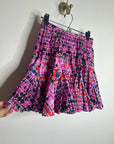 RHODE 100% Cotton Tiered Hilary Cotton Dot Multicolor Mini Skirt