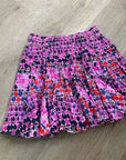 RHODE 100% Cotton Tiered Hilary Cotton Dot Multicolor Mini Skirt