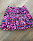 RHODE 100% Cotton Tiered Hilary Cotton Dot Multicolor Mini Skirt