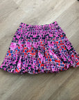 RHODE 100% Cotton Tiered Hilary Cotton Dot Multicolor Mini Skirt