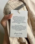 Enza Costa 100% Cotton Denim Field Jacket in Beige