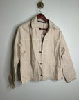 Enza Costa 100% Cotton Denim Field Jacket in Beige