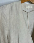 Grae Cove 100% Linen Tan One Button Lightweight Blazer Jacket