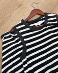 The GREAT. 100% Cotton Jersey Striped Sleeveless Knotted Tank Maxi Dress
