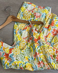 Velvet by Graham & Spencer 100% Cotton Multicolor Bright Floral Mini Dress