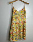 Velvet by Graham & Spencer 100% Cotton Multicolor Bright Floral Mini Dress