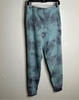 Unsubscribed 100% Cashmere Blue Tie Dye Jogger Sweater Pant Relaxed Fit