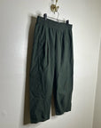 Eileen Fisher 100% Organic Cotton Army Green Barrel Cropped Ankle Pant