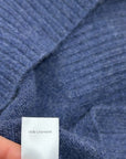 Unsubscribed 100% Cashmere Quarter Zip Sweater in Classic Navy