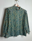 MIRTH 100% Cotton Venice Long Sleeve Floral Lightweight Blouse