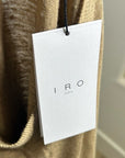 IRO Paris 100% Linen Distressed Tan T - Shirt Top