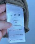 IRO Paris 100% Linen Distressed Tan T - Shirt Top