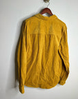 GAP 100% Cotton Mustard Yellow Wide Wale Corduroy Shirt Jacket Oversized