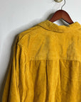 GAP 100% Cotton Mustard Yellow Wide Wale Corduroy Shirt Jacket Oversized