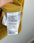 GAP 100% Cotton Mustard Yellow Wide Wale Corduroy Shirt Jacket Oversized