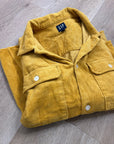 GAP 100% Cotton Mustard Yellow Wide Wale Corduroy Shirt Jacket Oversized