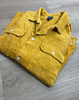 GAP 100% Cotton Mustard Yellow Wide Wale Corduroy Shirt Jacket Oversized