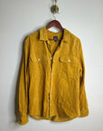 GAP 100% Cotton Mustard Yellow Wide Wale Corduroy Shirt Jacket Oversized