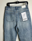 Pistola 100% Cotton Cassie Ultra High Rise Straight Leg Jean in Bramble