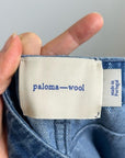 Paloma Wool 100% Cotton Front Seam Denim Straight Leg Jeans