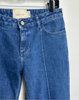 Paloma Wool 100% Cotton Front Seam Denim Straight Leg Jeans