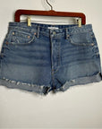 GRLFRND 100% Cotton Cindy Distressed Cut off Denim Shorts