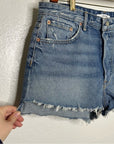 GRLFRND 100% Cotton Cindy Distressed Cut off Denim Shorts