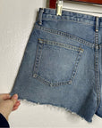 GRLFRND 100% Cotton Cindy Distressed Cut off Denim Shorts