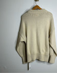 MATE The Label 100% Organic Cotton Textured Knit Oversized Crew Sweater