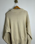 MATE The Label 100% Organic Cotton Textured Knit Oversized Crew Sweater
