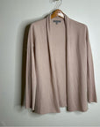 Neiman Marcus 100% Cashmere Pale Pink Waterfall Drape Style Cardigan Sweater