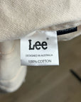 Free People x Lee 100% Cotton Denim Cream Cropped Denim Jacket Boxy Fit