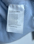 Club Monaco 100% Cashmere Baby Blue Fitted Ribbed Cuff Long Sleeve Sweater