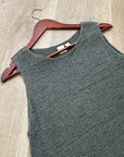 Eileen Fisher 'Fisher Project' 100% Organic Cotton Knit Green Tunic Tank Top