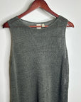 Eileen Fisher 'Fisher Project' 100% Organic Cotton Knit Green Tunic Tank Top