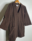 Velvet By Graham & Spencer 100% Cotton Chocolate Brown Corduory Elke Mini Dress