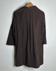 Velvet By Graham & Spencer 100% Cotton Chocolate Brown Corduory Elke Mini Dress
