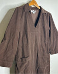 Velvet By Graham & Spencer 100% Cotton Chocolate Brown Corduory Elke Mini Dress