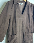 Velvet By Graham & Spencer 100% Cotton Chocolate Brown Corduory Elke Mini Dress