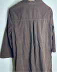 Velvet By Graham & Spencer 100% Cotton Chocolate Brown Corduory Elke Mini Dress