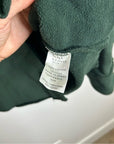 Frank & Eileen 100% Cotton Eileen Triple Fleece Sweatshirt Button Down Top Green