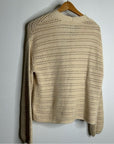 GAP 100% Cotton Crochet Textured Open Knit Button Down Cardigan Sweater
